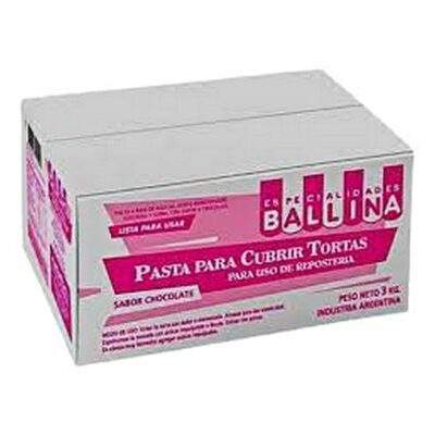 20251204161121_81602 PASTA PARA CUBRIR BALLINA BLANCA (CHOCOLATE) x3KG