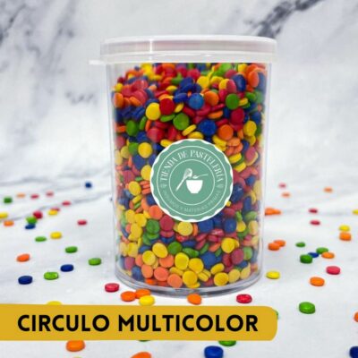 CIRCULOS MULTICOLOR FRASCO X 80GR.