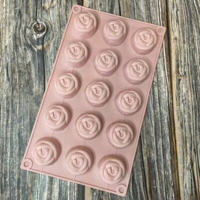 MOLDE DE SILICONA X15 ROSAS