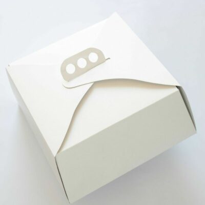 CAJA TORTA MEDIANA CON MANIJA 27x27x10 (10 UNID)