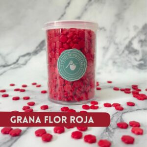 GRANA FLOR ROJA FRASCO X80GR