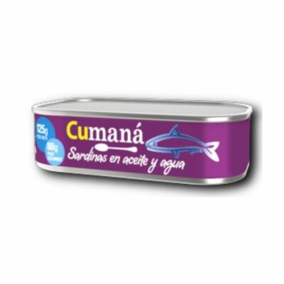 SARDINAS EN ACEITE CUMANA 50X125G (UNID)
