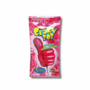 CRAZY POP FRUTILLA 4 TIRAS x5UNID (6479)(PACK)