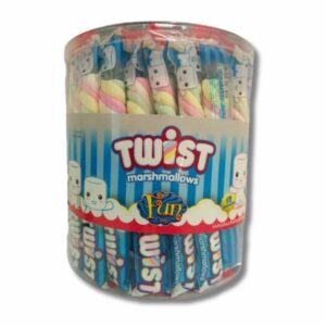 MASHMALLOWS TWIST BARRIL FRUTILLA 12G x65U (2443) (BARRIL)