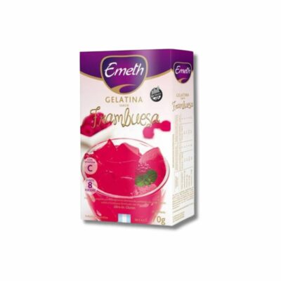 GELATINA FRAMBUESA EMETH 6X70GRS (CAJA)