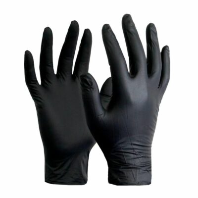 GUANTE NITRILO NEGRO MEDIANO X5PARES (PACK)