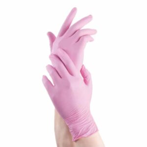GUANTE NITRILO ROSA CHICO X5PARES (PACK)