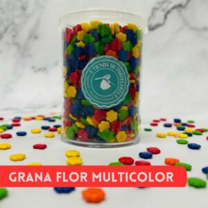 GRANA FLOR MULTICOLOR FRASCO X 80GR.