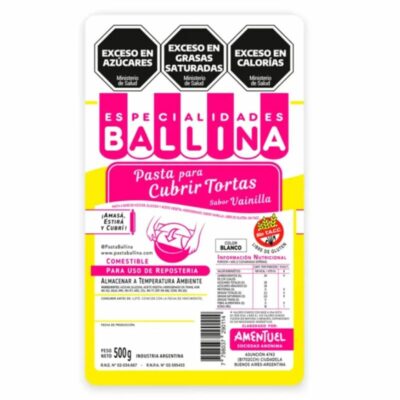 PASTA BALLINA BLANCA (VAINILLA) x500GRS