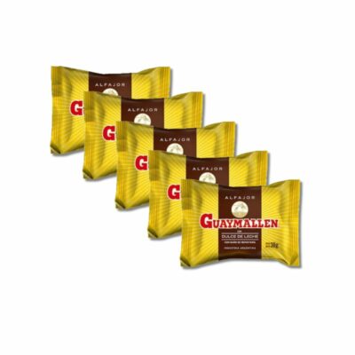 ALFAJOR NEGRO GUAYMALLEN  X5 UNIDADES