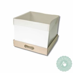 CAJA TORTA DRIP 25x25x35 BLANCA (10 UNID)