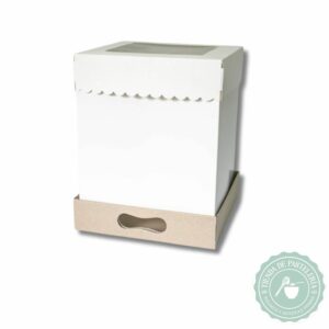 CAJA TORTA DRIP 31x31x25 BLANCA (10 UNID)