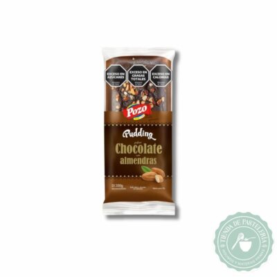 PUDDING POZO CHOCOLATE C/ ALMENDRAS x300GRS (UNID)