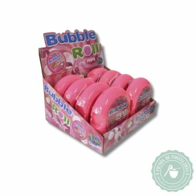 BUBBLE ROLL TUTTI FRUTTI PINK POWER x8UNID (DISPLAY)
