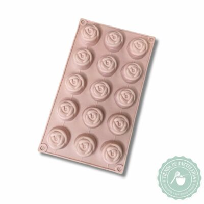 MOLDE DE SILICONA X15 ROSAS