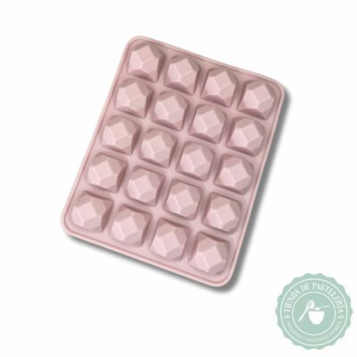 MOLDE DE SILICONA X20 CUBITOS DIAMANTE