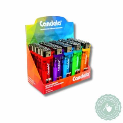 ENCENDEDOR CANDELA TRANSPARENTE DISPLAY x25UNID (DISPLAY)