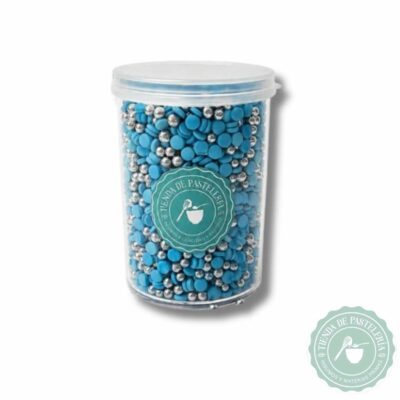GRANA MIX CELESTE Y PLATA 80GR