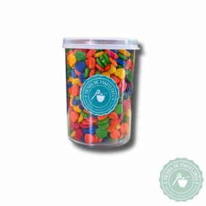 GRANA CORAZON MULTICOLOR FRASCO X 80GR.