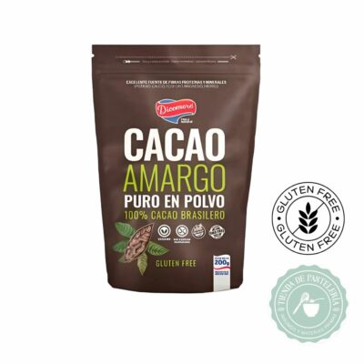 CACAO AMARGO PURO EN POLVO DICOMERE X200GR (SIN TACC)