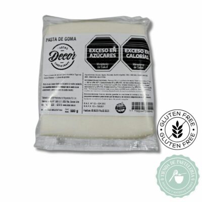 PASTA DE GOMA X500GRS BLANCA