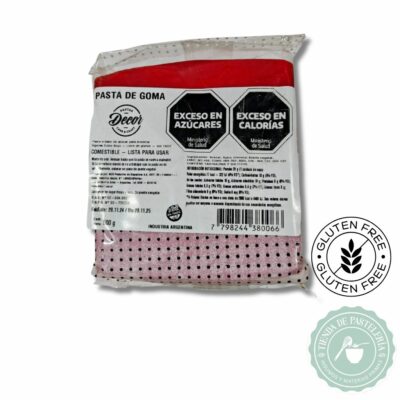 PASTA DE GOMA X500GRS ROJA