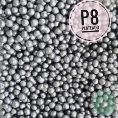 PERLAS DECORTIVAS P8 PLATEADO