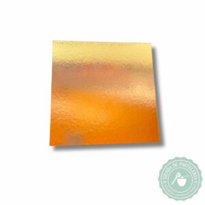 CUADRADO DORADO MET. 25x25cm (10UNID)