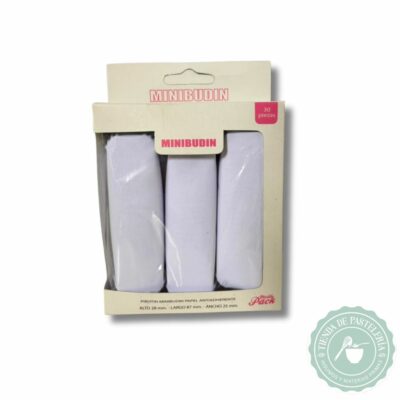 MOLDE MINI BUDIN BLANCO (30 UNID)
