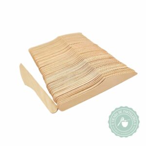 CUCHILLO DE MADERA PARTY PACK (25 UNID)