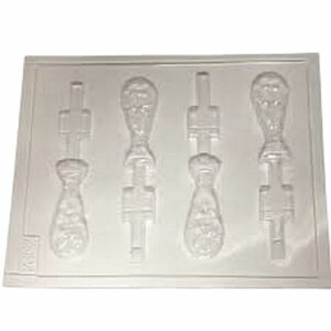 MOLDE PLÁSTICO X4 CHUPETIN MUNDIAL